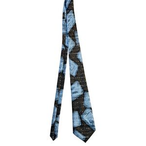 Stylish Blue and Black Men's Tie